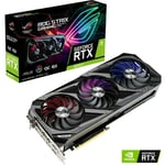 Asus - ROG Strix NVIDIA GeForce RTX 3070 Ti OC Edition Carte graphique gaming (PCIe 4.0, 8GB GDDR6X, HDMI 2.1, DisplayPort 1.4a, Ventilateurs axiaux,