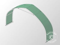 Förlängning 1,5m för tälthall, rundbågehall Lagertält Förrådstält 8x15x4,33m, PVC, Grön
