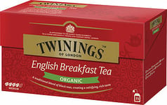 Twinings of London Te 25p English Breakfast Organic