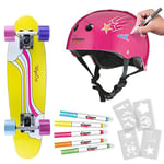 Wipeout WP4038 Casque Unisex-Youth, Rose Fluo, Ages 8+