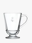 La Rochère Abeille Bee Glass Coffee Mug, Set of 6, 280ml, Clear
