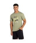 Dare 2B Mens Fundament Graphic T Shirt - Green Cotton - Size X-Large