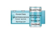 Fever-Tree Refreshingly Light Mediterranean Tonic Water 8 X 150Ml Pack of 3