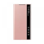 Applicera på Samsung Mirror Smart View Vändfritt cover Kompatibel Galaxy Note 20 / Note20 Ultra 5g Phone Led Cover S-view Cover Ef-zn985 Mobile Rose gold compatible Note 20 Ultra