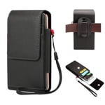 Mens Vertical Leather Belt Case Holster 2 Phone Pouch Wallet with Clip for Samsung Galaxy Note 20 / note20 ultra/s20 ultra/s20+/S10Lite/Note10Lite/Note10+/note9/8/s10+/S9+/S8+/M30S/A70/A71 5G