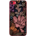 Apple iPhone SE (2020) Gennemsigtigt Telefoncover Tecknade blommor