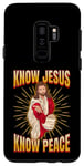 Galaxy S9+ Know Jesus, know peace. Christian faith Case