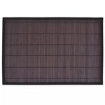 vidaXL 6 Bamboo Placemats Kitchen Dining Room Oriental Coaster Table Runners Mats Extra Large Linen Dining Tableware 30x45cm Dark Brown