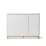 Oliver Furniture - Wood Multi Cupboard 3 doors - White/Oak - Skåp och vitrinskåp - Søren Rørbæk - Vit - MDF