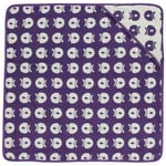 Småfolk - Mønstrett Håndkle For Baby Med Epler Purple Heart - Lilla