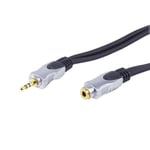 Quality 10m 3.5mm Jack Headphone Extension Lead M-F Cable Screened 24k Gold