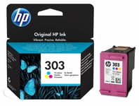 Original HP 303, Tri-Colour Ink Cartridge, Envy 6220 6230 6234 7130 7134 T6N01AE