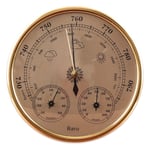Barometer, väderstation med barometer och hygrometertermometer, 3 i 1 väggmonterad analog väderstation, för inomhus och utomhus