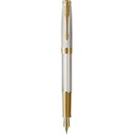 Parker Sonnet Mistral GT bläckpenna - smal spets, silverkropp