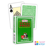 TEXAS POKER HOLD EM LIGHT GREEN PLAYING CARDS MODIANO JUMBO INDEX POKER SIZE NEW