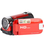 Vaorwne 2.4 Inch TFT Screen 16X Digital Zoom DV Video Camcorder HD 1080P Handheld Digital Camera CMOS Sensor Up To 32 GB （Red）