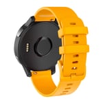 Isabake Watch Strap for Garmin Vivoactive 4 /Active/Samsung Galaxy Watch 46mm/Gear S3 Frontier/Classic Quick Release Silicone Watch Band (Orange)