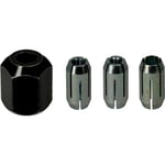 Bosch Professional 1x Coffret de pinces (pour GCU 18V-30, Ø 1/8" (3,17 mm), 5/32" (3,96 mm), 1/4" (6,35 mm) et 1 écrou M10, Accessoires Fraises)