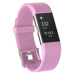 Fitbit Charge 2 Klockband i miljövänligt material - Storlek L Ljus rosa