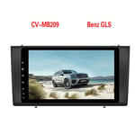 Nav Bluetooth Car Radio 9 Inch Touch Screen 2 Din Car Stereo FM AM RDS Player Receiver - Applicable for MB209 Mercedes Benz GLS, Android GPS Navigator Mirror Link
