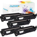 Lot de 5 toners compatible pour CF230A, HP Laserjet Pro m203dn m203dw, 1600 pages - Jumao -