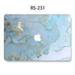 Convient pour étui de protection pour ordinateur portable Apple AirPro housse de protection pour macbook couleur marbre boîtier d'ordinateur-RS-231- 2019Pro16 (A2141)