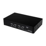 StarTech.com USB DisplayPort Kvm-switch med 4 portar och audio