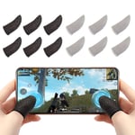 Newseego PUBG Mobile Game Finger Sleeve[12 Pack], [Thinner&Softer] Touch Screen Finger Sleeve Breathable Anti-Sweat Sensitive Shoot and Aim Keys for Rules of Survival/Knives Out for Android&IOS