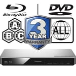 Panasonic Blu-ray Player DMP-BDT280EB Full MultiRegion 4K Upscaling Smart 3D