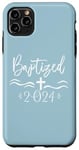 Coque pour iPhone 11 Pro Max Baptisé 2024 Croix d'eau Baptême Jeunesse Croyante Chrétienne