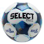 Select Fotboll Brillant Super UZ V25 Eliteserien - Vit/Blå, storlek Ball SZ. 5