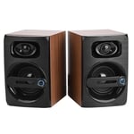Plyisty Computer Speakers with Subwoofer, Powered Bookshelf Speakers, Lossless HiFi Music/Bass Amplification/Noise Cancelling Sound/Wooden Texture
