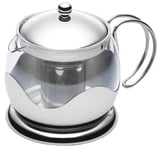 KitchenCraft Le'Xpress 5-Cup Glass Teapot with Infuser, 900 ml (1.5 Pints)