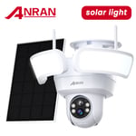 ANRAN CCTV IP Camera Wireless Security System Outdoor Solar Battery 3MP WIFI PTZ