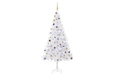 Be Basic Kunstig juletresett med LED og kuler 210 cm 910 grener -