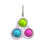 Mini Fidget Simple Dimple Toy,Interesty Kids Stress Relief Toys,Decompression Key Chain Pendant Toys for Kids and Adults Key Ring Toy Easily Attaches to Keys, Purse, Backpack (Green Blue Pink)