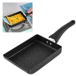 Square Egg Omelette Pan, Tamagoyaki Japanese Pan Non-Stick Ceramic Coating Mini Frying Cooker with Anti Scalding Handle, Gas Stove and Induction Hob Compatible, Di