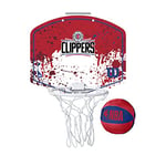 Wilson Mini NBA-Team Basketball Hoop, LOS ANGELES CLIPPERS, Plastic