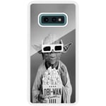 Samsung Galaxy S10e Vitt Mobilskal Med Glas Yoda
