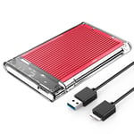 ORICO 2.5" SATA USB 3.0 Hard Drive HDD/SSD Enclosure Aluminium Pad PS4 Smart TV