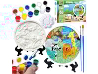 Pronice Creative Gypsum Animals Painting Gyps Small 3D Artist