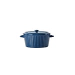 ZYCW Porcelain Soup Bowls with Handles, Hot and Cold Resistant Noodle with Lid Food PotComfortable Grip Non-Slip Easy to Take Large Bowl with Freezer and Microwave Cereal, Stew, Chill 1L (blue)