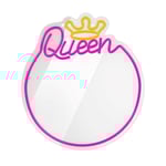 Forever Light LED Neon Ljus Spegel - "Queen"