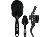 Muc-Off Muc-Off Cleaning Brushes 3X Premium Brush Kit (Black, 3-Piece Set)