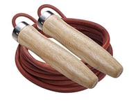 Champion Sports 9.5' Heavyweight Leather Jump Skip Rope with Ball Bearing Handle