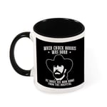 Chuck Norris Birth Quote Ceramic Coffee Mug Tea Mug,Gift for Women, Girls, Wife, Mom, Grandma,11 oz
