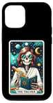 Coque pour iPhone 15 Pro Carte de tarot pour enseignant, squelette, professeur, éducatrice, école