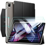 ESR Ascend Case and Screen Protector for iPad Pro 11, 3rd Gen, 2021, Jelly Black