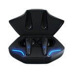 X15 TWS Gaming Earbuds Écouteurs sans fil Bluetooth avec micro Bass Audio Positionnement du son 9D Stéréo Musique HiFi Casque pour Gamer-X15 pro Noir