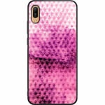 Huawei Y6 (2019) Soft Case (svart) Purple Dots